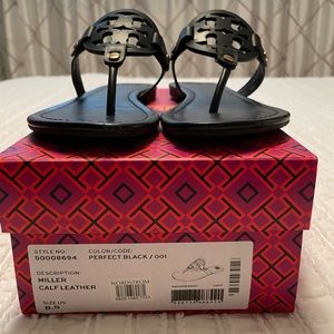 Tory Burch Miller sandal in Black size 8.5